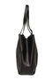 Side image  of the Only lana pu shopper in black, by brand Only