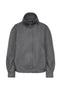 Front image of the Lasta high collar bomber jacket in charcoal, by brand Only