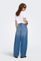 Back image of a model wearing the Only taylor barrel jeans in denim, by brand Only