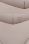 Close up image  of the Only tracy 3 pk cheeky briefs in nude, by brand Only