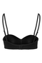 Back image  of the Only tracy bandeau bra in black, by brand Only