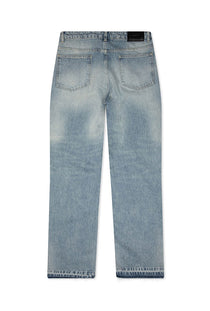 Back image of the Heaton jeans in denim, by brand Represent