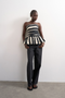 Front image of Solde bandeau top in black, by brand Top shop