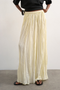 Front image of the Thea highrise waist crinkle maxi skirt in natural, by brand Top shop