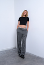 Image of EVERYDAY CROP TOP in black, by brand TOP SHOP