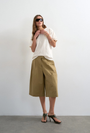 Image of FEMKE LONGLINE CARGO SHORTS in tan, by brand TOP SHOP