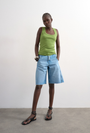 Image of HONEY VEST in green, by brand TOP SHOP