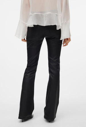 VERO MODA FLASH FLARED COATED PANTS