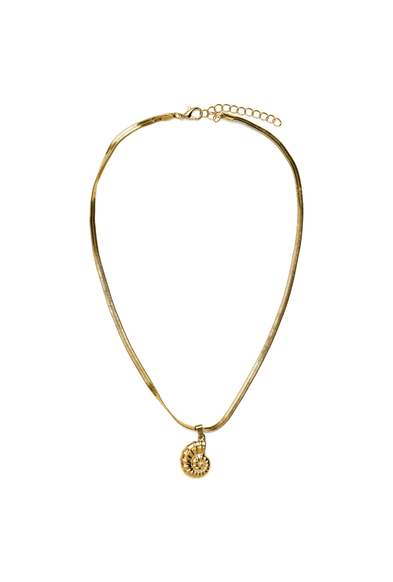 Front image  of Chelly necklace in gold, by brand Vero moda