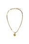 Front image  of the Chelly necklace in gold, by brand Vero moda