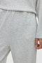 Detail image  of the Vero moda hali hw wide pants in light grey, by brand Vero moda