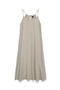 Front image  of the Jesmilo calf singlet dress in beige, by brand Vero moda