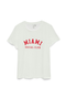 Front image  of Jida oneck tshirt in white, by brand Vero moda