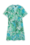 Front image  of Josie short detail dress in green, by brand Vero moda