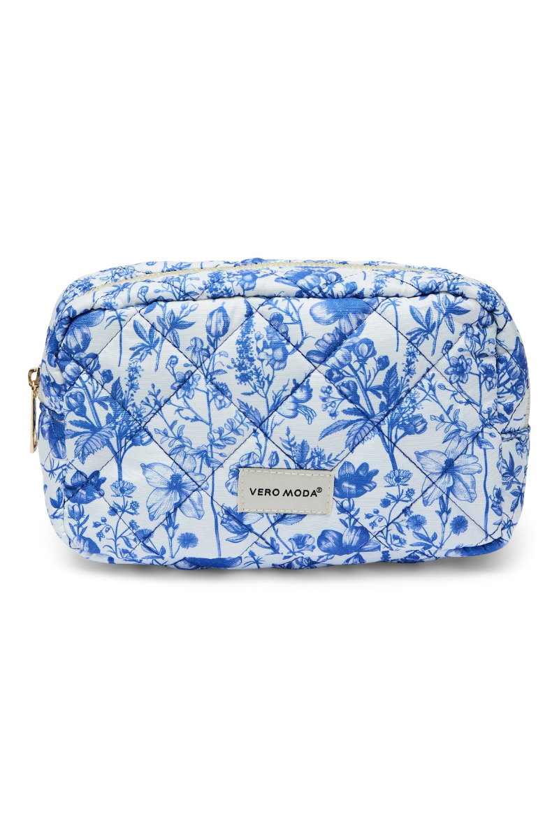 Front image  of Joy toilet bag in blue, by brand Vero moda