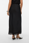 Back image of a model wearing the Vero moda julia hw lace maxi skirt in black, by brand Vero moda