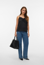 Image of VERO MODA JULIE SINGLET LACE TOP in black, by brand VERO MODA