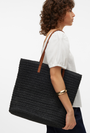 Image of VERO MODA SISSO BEACH BAG in black, by brand VERO MODA