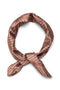 Folded image of Mia square scarf in rust, by brand Vero moda