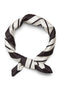 Folded image of Mia square scarf in stripe, by brand Vero moda