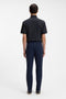 Back image of a model wearing the Authentic tshirt in navy, by brand Boss