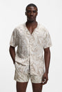Image of BEACH SHIRT in beige, by brand BOSS