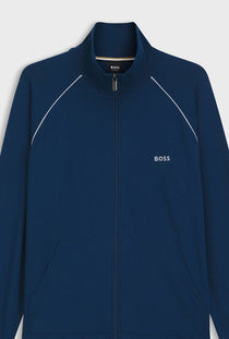 Front detail image of the Mix and match jacket in blue, by brand Boss