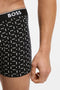 Front detail image of a model wearing the Power 3 pk boxer brief in black, by brand Boss