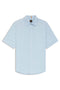 Front image of the Rash 2 ss shirt in light blue, by brand Boss