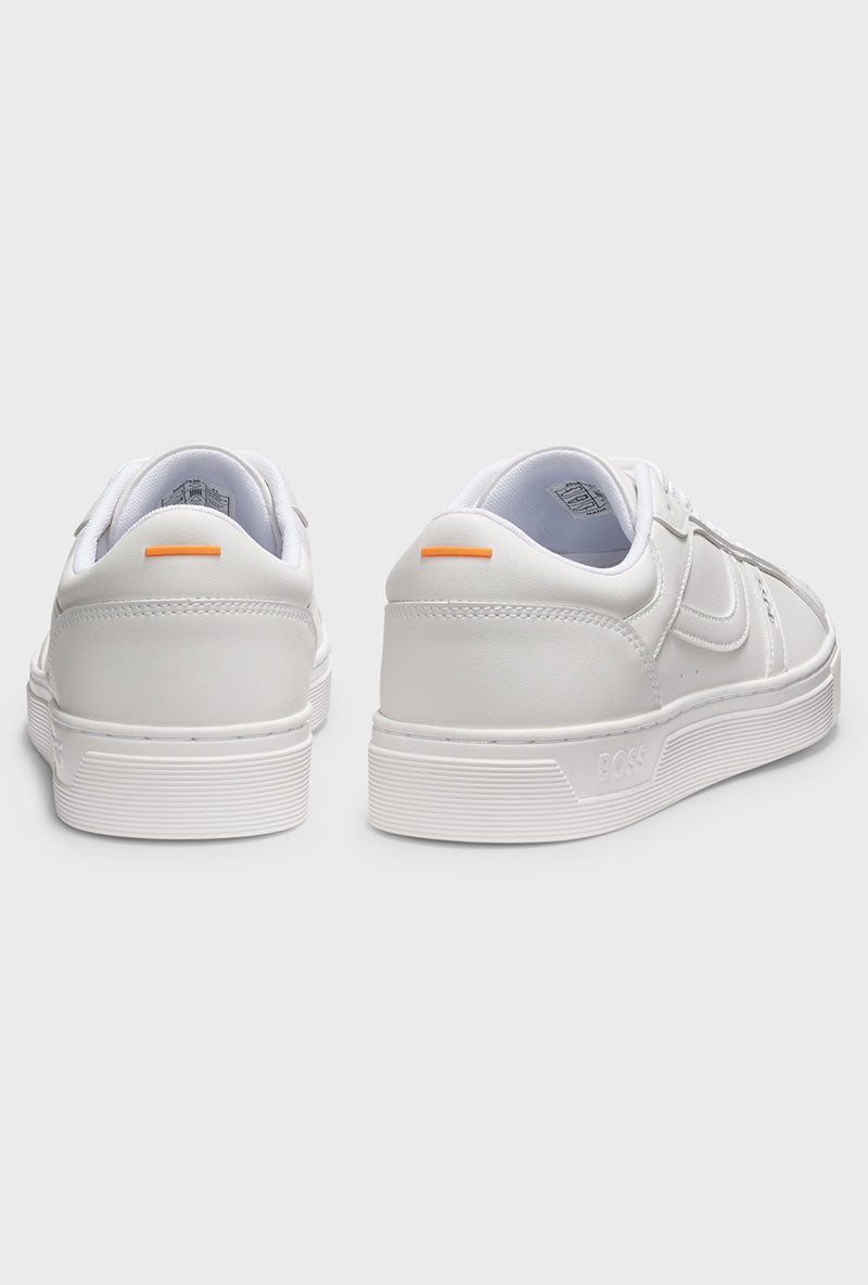 Back image of Rhys trainers in white, by brand Boss