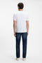 Back image of a model wearing the Tegood t-shirt in white, by brand Boss