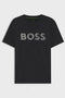 Front image of Ts active logo t-shirt in black, by brand Boss