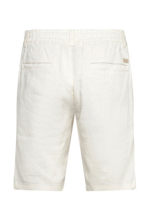 Back image of the Chino tapered shorts in off white, by brand Boss