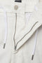 Front image of the Chino tapered shorts in off white, by brand Boss