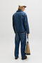 Back image of a model wearing the Jack and jones alex norrebro jeans in denim, by brand Jack&jones