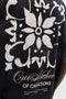 Back image of a model wearing the Art print tee in black, by brand Jack&jones