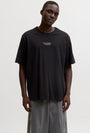 Image of ART PRINT TEE in black, by brand JACK&JONES