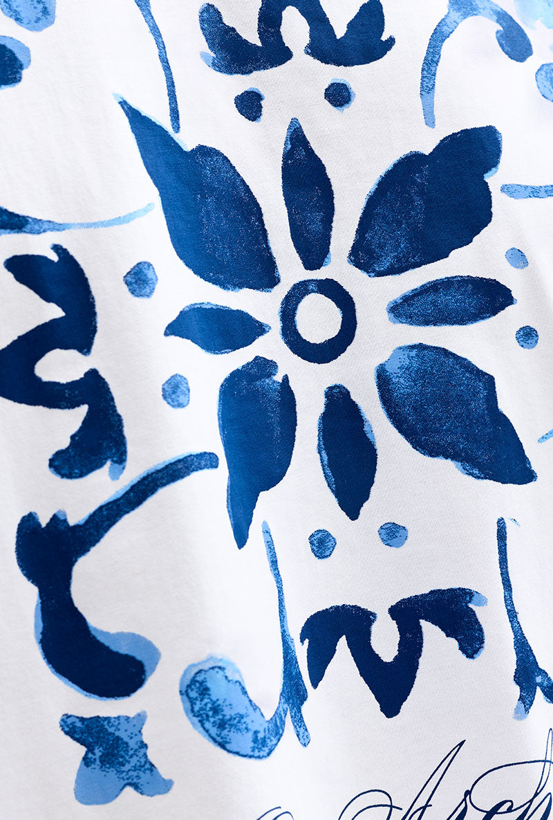 Back image of Art print tee in white, by brand Jack&jones