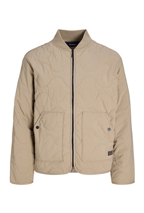 Front image of Axel liner jacket in stone, by brand Jack&jones