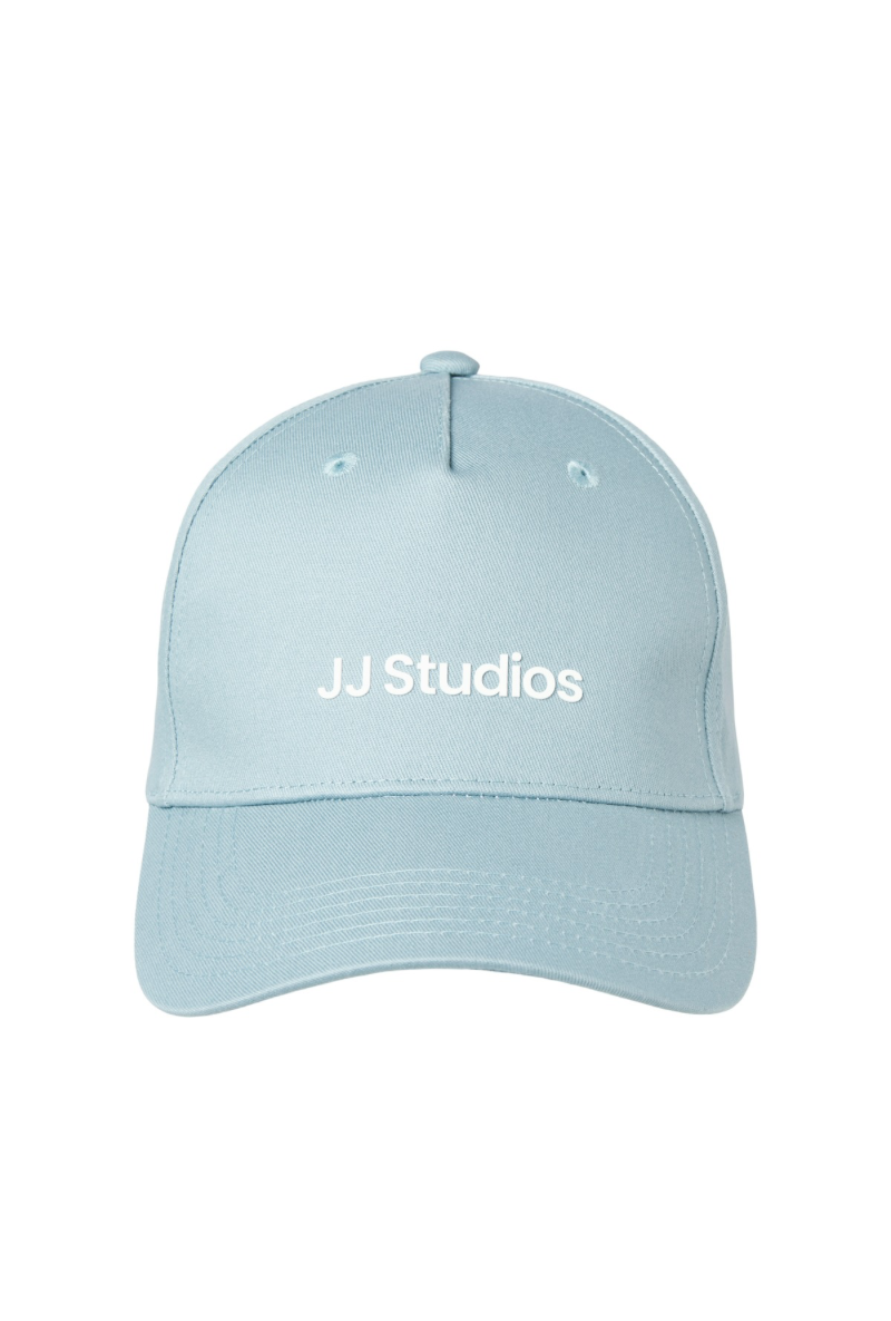 Front image  of Jack and jones base soho cap in blue, by brand Jack&jones