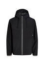 Image of BENJAMIN LIGHT HOOD JACKET in black, by brand JACK&JONES
