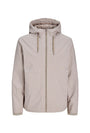 Image of BENJAMIN LIGHT HOOD JACKET in beige, by brand JACK&JONES