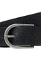 Front image of the Benson leather belt in black, by brand Jack&jones