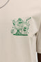 Front image of the Brewy ss tee in beige, by brand Jack&jones