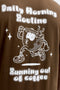 Front image of the Brewy ss tee in chocolate, by brand Jack&jones
