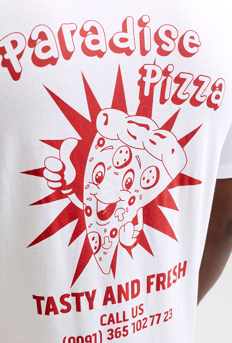 Front image of Brewy ss tee in white, by brand Jack&jones