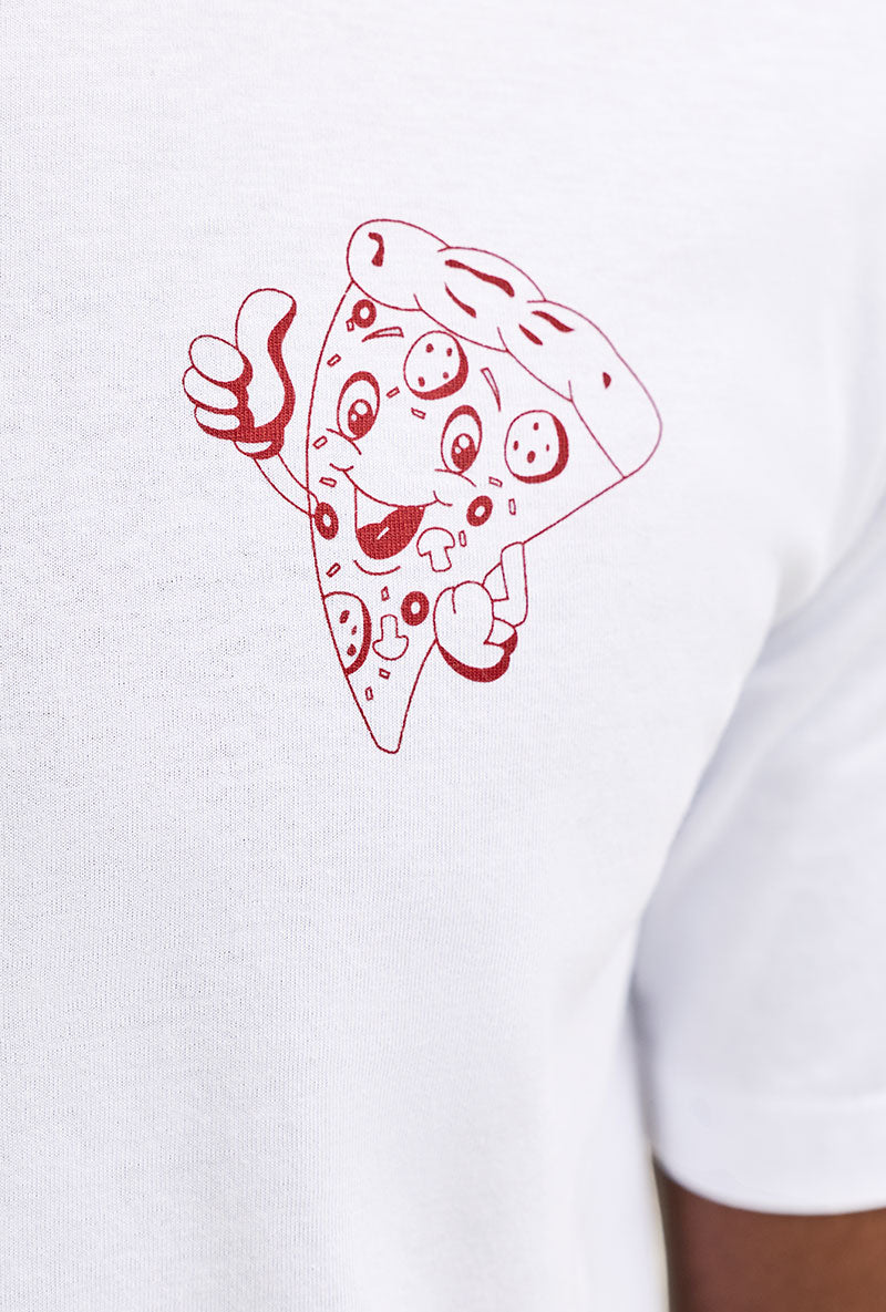 Front image of Brewy ss tee in white, by brand Jack&jones