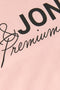 Front detail image of the Blaneo ss tee in peach, by brand Jack&jones
