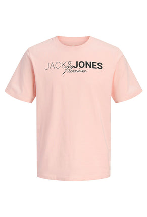 Front image of Blaneo ss tee in peach, by brand Jack&jones