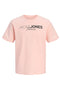 Front image of Blaneo ss tee in peach, by brand Jack&jones